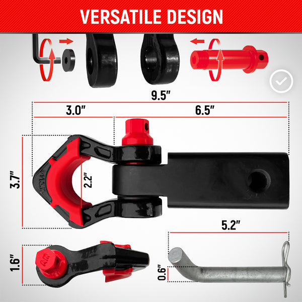 Miolle Shackle Hitch Receiver (Fits 2" Receivers)