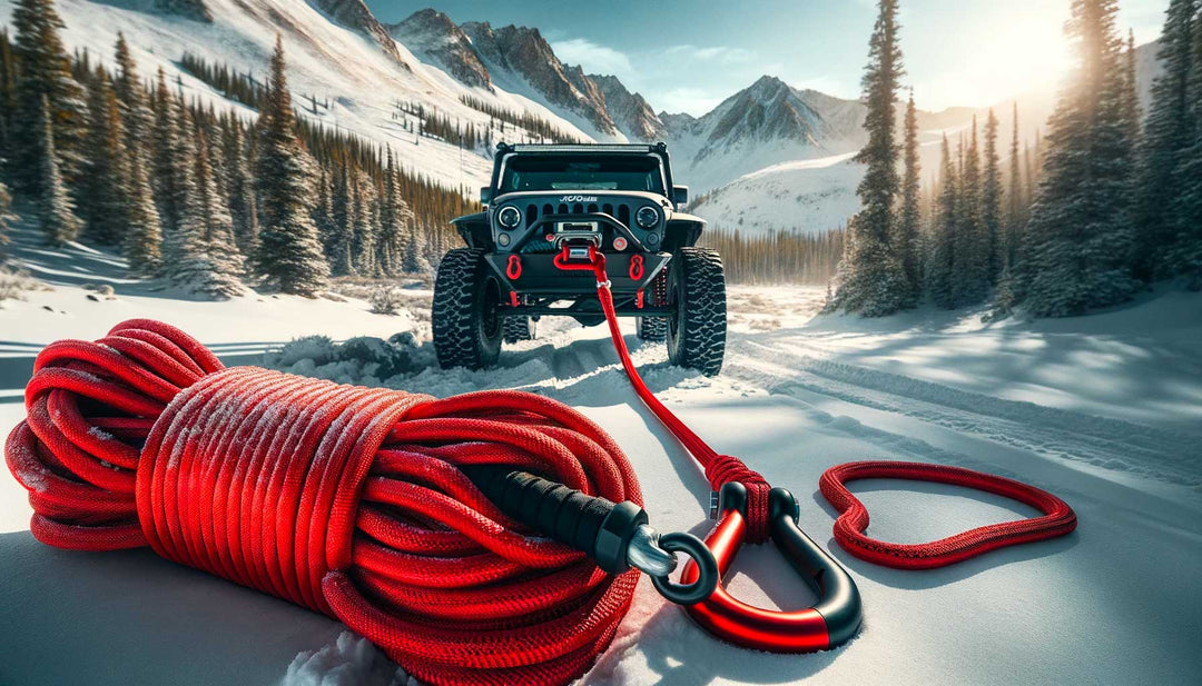 Winter Recovery: 7/8” x 30’ Kinetic Tow Rope | Miolle