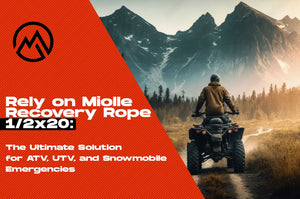 Rely on Miolle Recovery Rope 1/2x20: The Ultimate Solution for ATV, UTV, and Snowmobile Emergencies