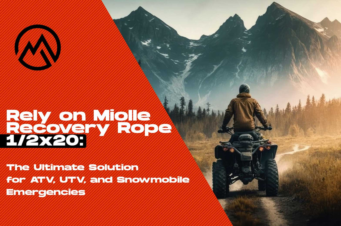 Rely on Miolle Recovery Rope 1/2x20: The Ultimate Solution for ATV, UTV, and Snowmobile Emergencies