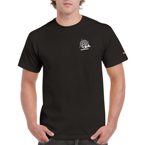 Miolle Black Heavyweight Unisex Crewneck T-shirt
